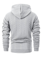 Casual Gebreide Heren Hoodie met Capuchon en Kangoeroezak – Comfortabele Trui voor Elk Seizoen 3