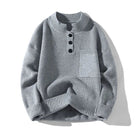 Casual Gebreide Trui  met Opstaande Kraag en Borstzak - Zacht en Ruimvallend Breisel 0