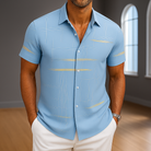 Luxe Zijden Overhemd met Knoopsluiting voor Heren – Elegante Lichte Lange Mouwen Blouse 2