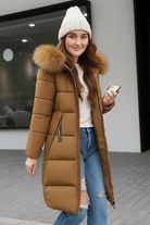 Lange Winter Parka Dames met Capuchon - Waterafstotend, Tot aan de Knieën, Ideaal voor Koude Dagen 5