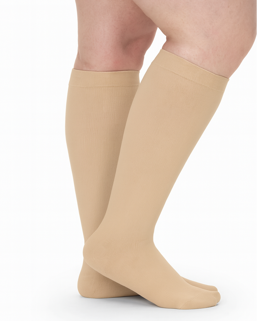 Brede Compressiekousen voor Dames en Heren - Ademend, Comfortabel, Verbetert Bloedsomloop en Vermindert Zwelling 3