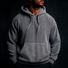 Comfortabele Heren Hoodie van Ademend Corduroy met Ontspannen Pasvorm – Lichtgewicht en Zacht 1