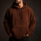 Comfortabele Heren Hoodie van Ademend Corduroy met Ontspannen Pasvorm – Lichtgewicht en Zacht 4