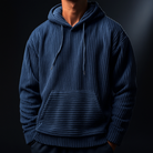 Comfortabele Heren Hoodie van Ademend Corduroy met Ontspannen Pasvorm – Lichtgewicht en Zacht 8