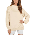 Dames Casual Sweatshirt met Halve Col en Fleece – Warm & Comfortabel Wintertrui 11