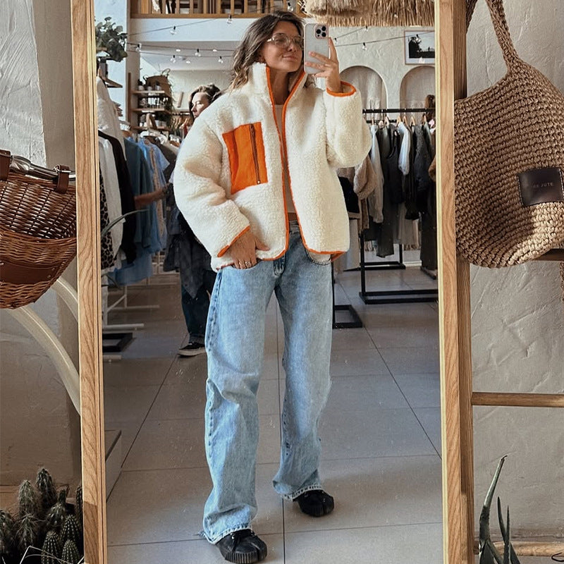 Dames Fleecejack met Hoge Kraag en Ritssluiting – Comfortabel en Stijlvol 3