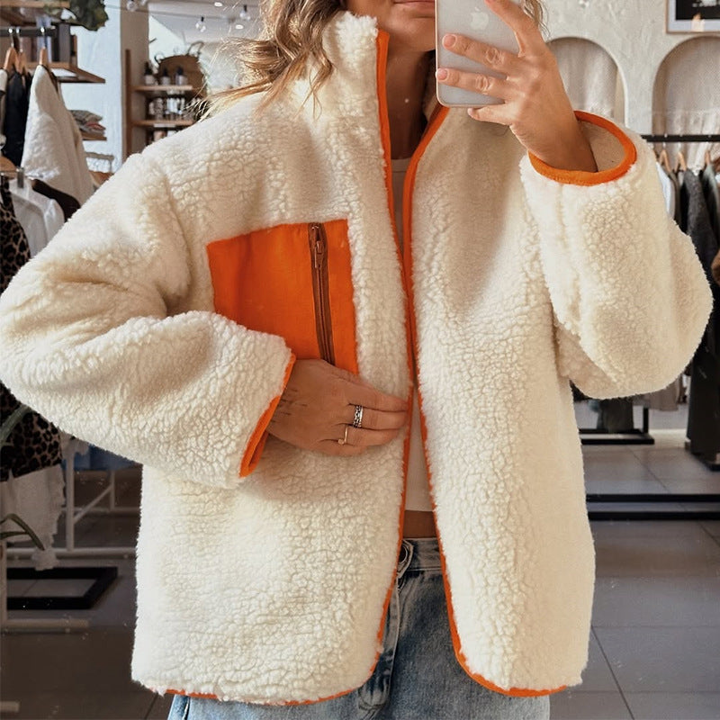 Dames Fleecejack met Hoge Kraag en Ritssluiting – Comfortabel en Stijlvol 4