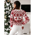 Dames Gebreide Kersttrui met Modern Breipatroon – Warm en Comfortabel voor de Winter, Loose Fit, Diverse Kleuren, S-XL 2