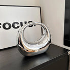 Dames Handtas | Gouden Avondclutch met Ronde Handvat 0