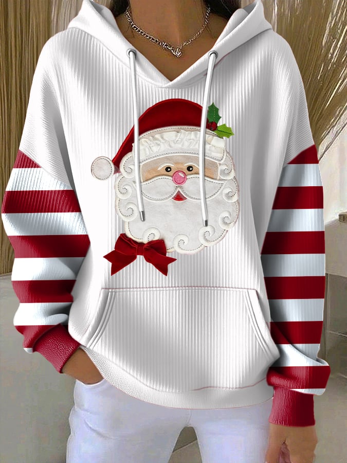 Dames Hoodie met Capuchon – Casual Kersttruien van Ademende Terylene, Verschillende Maten Beschikbaar 1