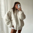 Dames Jack van Hoogwaardig Teddybont met Hoge Kraag – Comfortabel en Stijlvol voor Koude Dagen 8