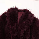 Dames Jack van Imitatiebont met Sjaalkraag - Korte Snit voor Comfort en Stijl op Koele Dagen 2