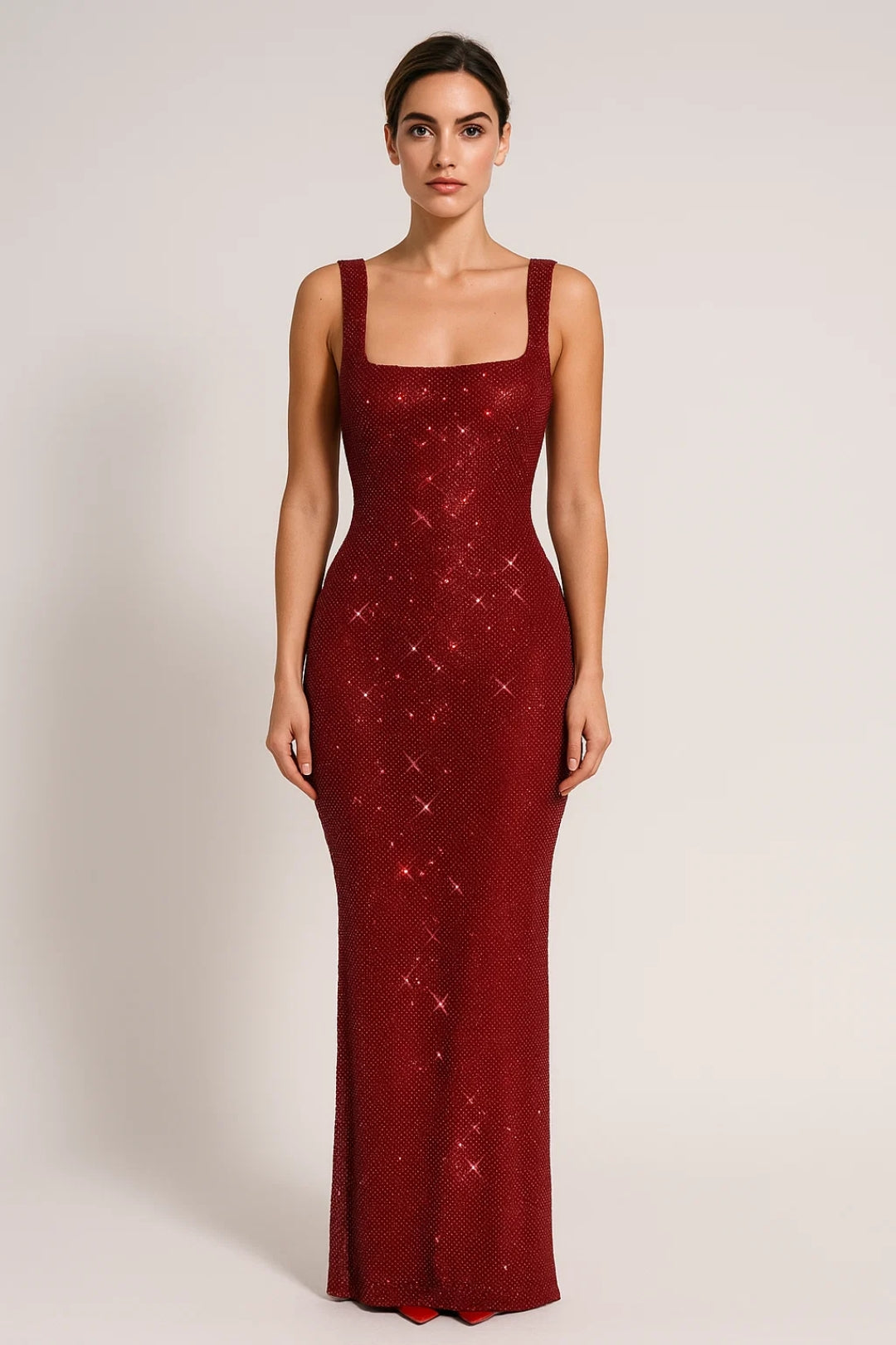 Dames Maxi Jurk – Luxe Bandjes met Zomerse Elegantie en Vloeiende Pasvorm 1