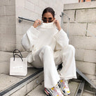 Dames Oversized Kasjmier Trui met Col – Zachte Winter Knitwear voor Warmte en Comfort 1