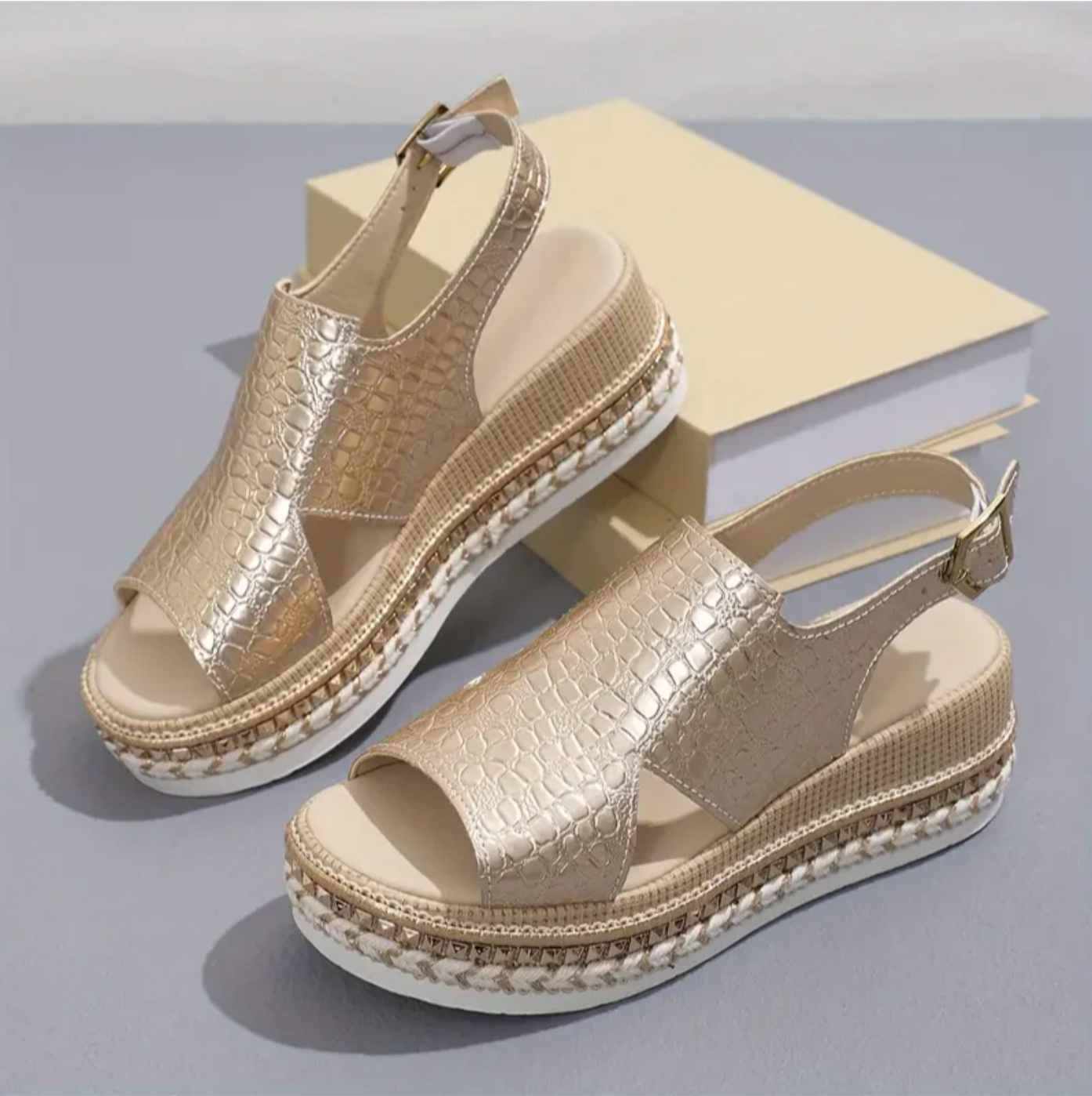  Dames Sandalen | Hoogwaardig Leer, Elegante Hak met Orthopedische Ondersteuning 2