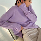 Dames Trui met Hoge Kraag en Rechte Snit – Winter Sweater voor Casual en Professionele Gelegenheden, Zacht Materiaal, Diverse Maten 3