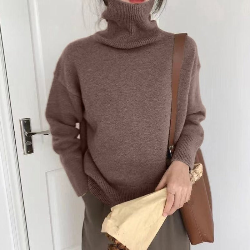 Dames Trui met Hoge Kraag en Rechte Snit – Winter Sweater voor Casual en Professionele Gelegenheden, Zacht Materiaal, Diverse Maten 9