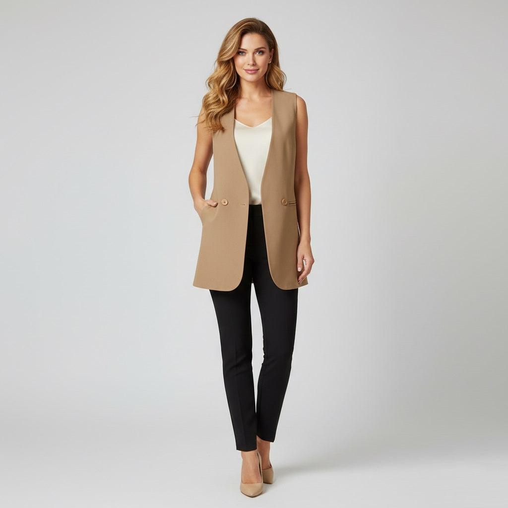  Dames Vest | Lichtgewicht Polyester, Mouwloos Elegant 1