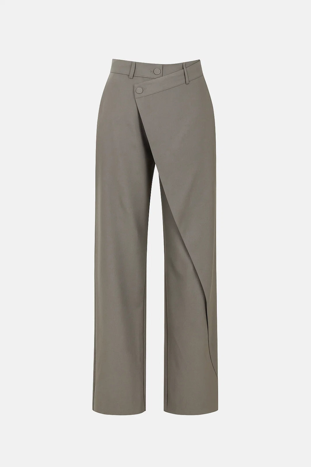 Damesbroek met Hoge Taille – Asymmetrisch Model met Rechte Pijpen en Elegante Pasvorm 1