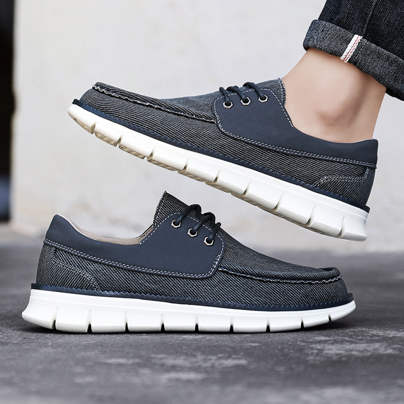 Denton Instapsneakers van Denim Geïnspireerd Canvas met Dempende Binnenzool – Casual en Lichtgewicht Sneakers voor Dagelijks Gebruik 2