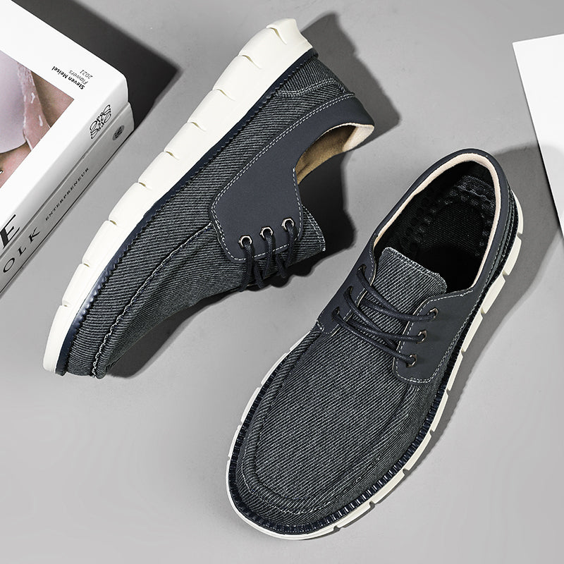 Denton Instapsneakers van Denim Geïnspireerd Canvas met Dempende Binnenzool – Casual en Lichtgewicht Sneakers voor Dagelijks Gebruik 3