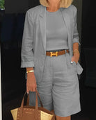 Elegante dames tweedelige set – comfortabele en stijlvolle outfit voor dagelijks gebruik of casual 