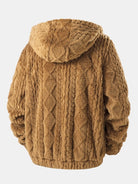 Jacquard Teddy Fleece Jas – Zachte Warme Ritsjas voor Dagelijks Comfort-02