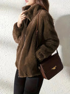 Elegant Fleecejack met Hoge Kraag en Ritssluiting – Zacht en Comfortabel Fleece voor Koude Dagen met Praktische Zijzakken 6