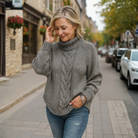 Elegante Coltrui Dames – Losse Pasvorm, Tijdloos Design, Perfect voor de Winter, Gebreid, Stijlvolle Sweater 01