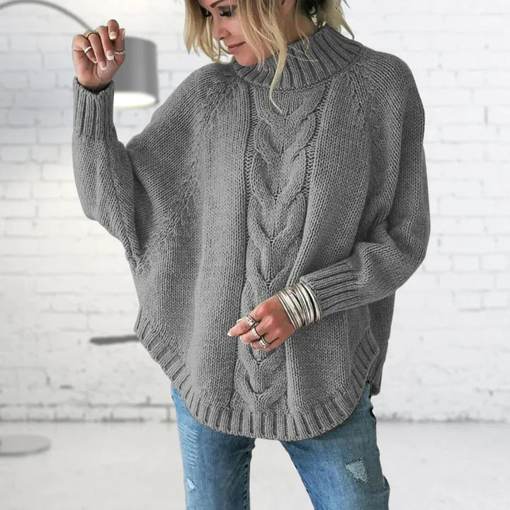 Elegante Coltrui Dames – Losse Pasvorm, Tijdloos Design, Perfect voor de Winter, Gebreid, Stijlvolle Sweater 05