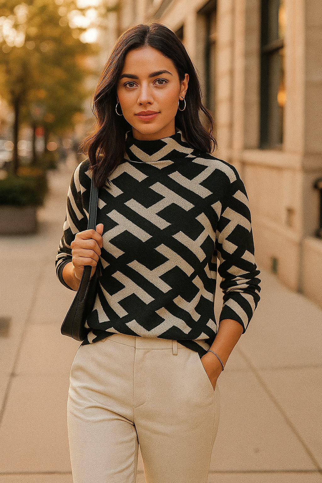 Elegante Gebreide Pullover van Zachte Stof – Casual Comfort voor Elke Gelegenheid 0