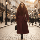 Elegante Lange Winterjas Dames met Imitatiebont Kraag en Taille Riem – Warm en Luxe Gewatteerde Jas voor de Winter 0