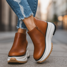 Elegante Vrijetijdsschoenen met Ritssluiting en Antislipzool – Stijlvolle Dames Sneakers voor Stadsgebruik 0