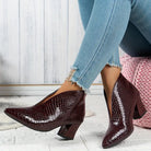 Enkellaarsjes Dames met Hak – Stijlvolle Slip-On Enkellaarzen voor Elke Gelegenheid 5