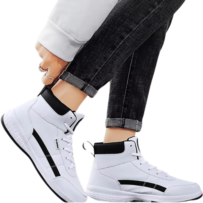 Ergonomische Antislip Comfortschoenen voor Pijnverlichting en Stabiliteit – Ademend Mesh en Robuust PU-leer, Flexibele Zool 01