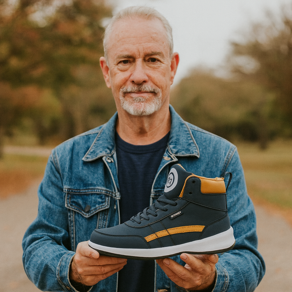 Ergonomische Antislip Comfortschoenen voor Pijnverlichting en Stabiliteit – Ademend Mesh en Robuust PU-leer, Flexibele Zool 3