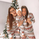 Familie Kerstpyjama Set van Zachte Stof voor Feestelijke Dagen – Gezellige Kerst Pyjama Gezin 1