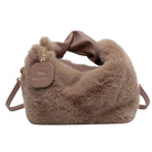 Fluffy Schoudertas van Imitatiebont voor Dames - Elegant en Comfortabel met Afneembare Schouderband 0