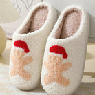 Fuzzy Warme Huispantoffels met Antislip en Cartoon Kersthert Print – Comfortabele Winter Pantoffels voor Thuis 10