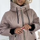 Geïsoleerd Damesjas Winter van Wolmix met Afneembare Capuchon – Elegante en Comfortabele Gewatteerde Damesjas 6