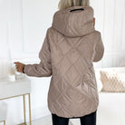 Geïsoleerd Damesjas Winter van Wolmix met Afneembare Capuchon – Elegante en Comfortabele Gewatteerde Damesjas 8