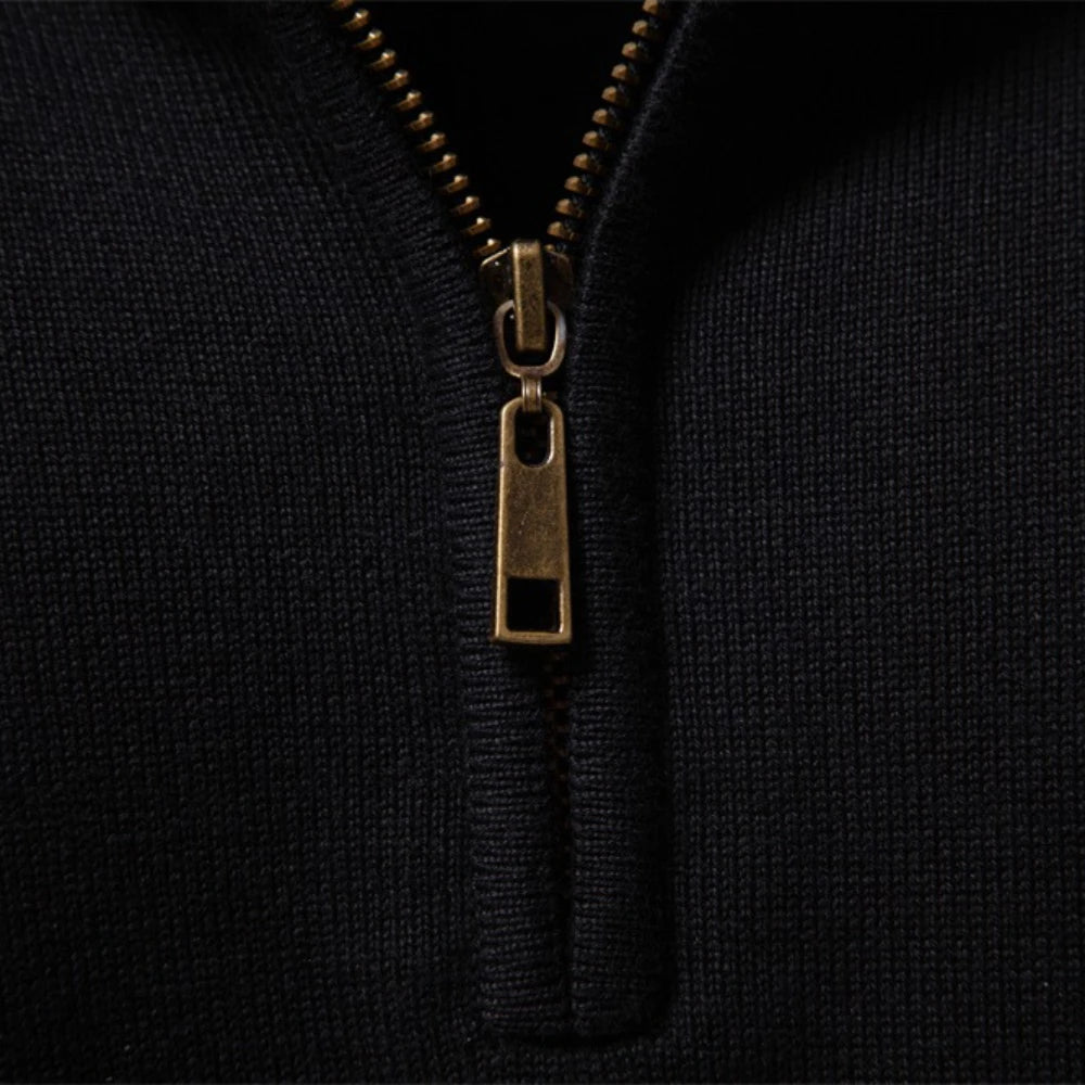 Gestreepte Kwartrits Trui voor en Heren – Middelzwaar Katoen, Normale Pasvorm, Comfortabel voor Elk Seizoen 4