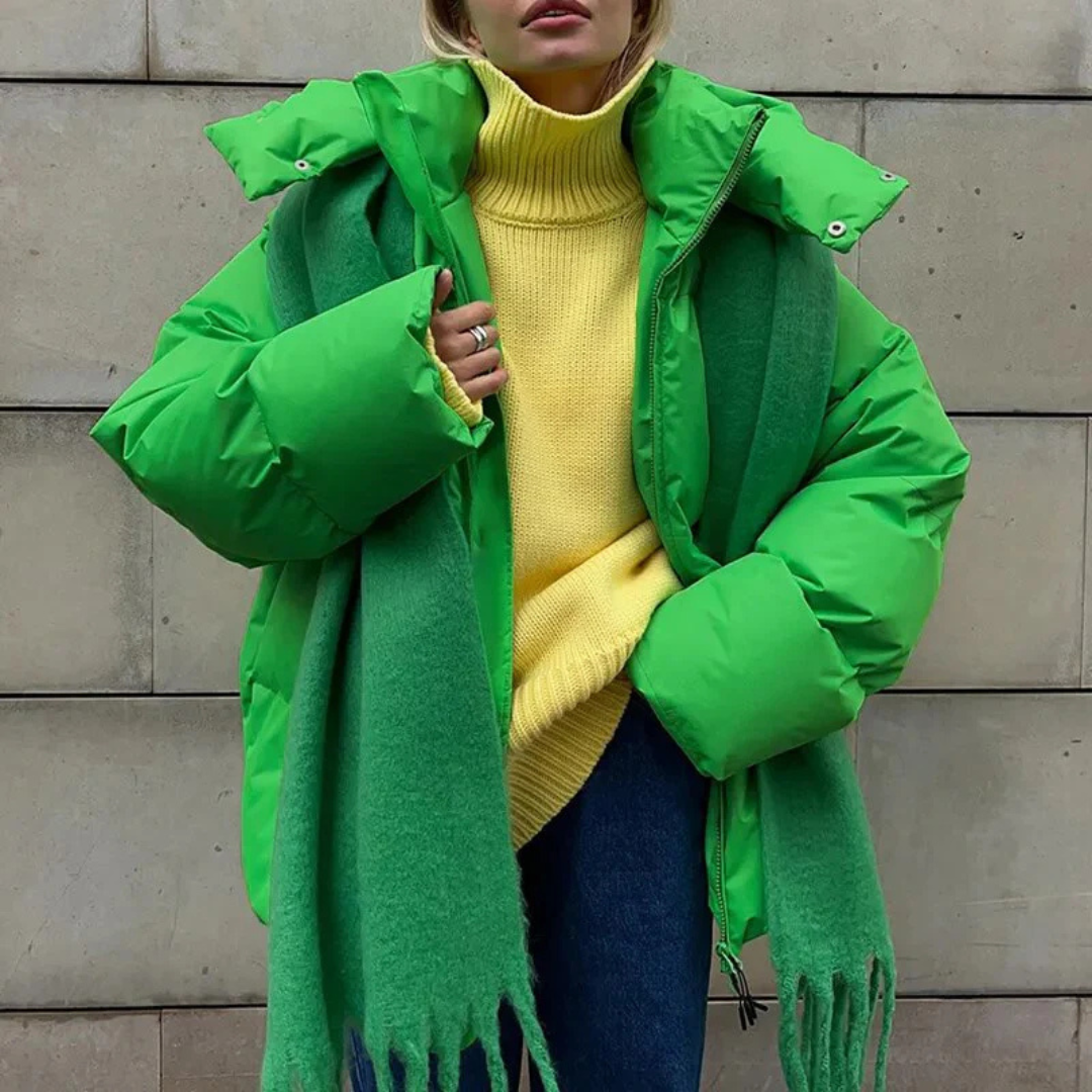 Gewatteerd Oversized Damesjack met Capuchon voor de Winter – Trendy en Warm, Geschikt voor Koude Dagen 0