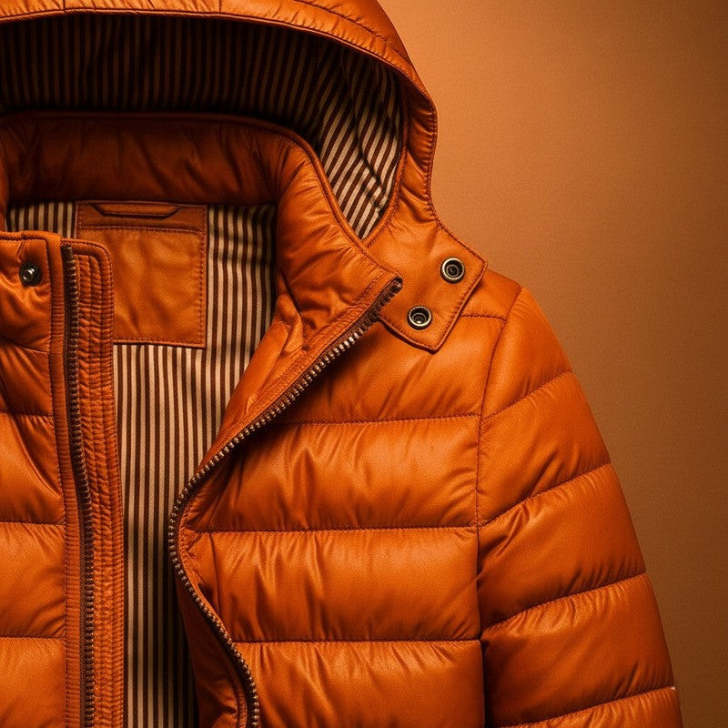 Gewatteerd Pufferjack met Ademend Katoen en Waterbestendige Buitenlaag – Verstelbare Capuchon en Slanke Pasvorm 1