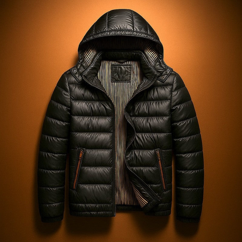 Gewatteerd Pufferjack met Ademend Katoen en Waterbestendige Buitenlaag – Verstelbare Capuchon en Slanke Pasvorm 4