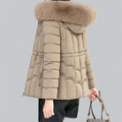 Gewatteerde Dames Parka met Imitatiebont Capuchon en Verstelbare Taille – Winterjas Dames Parka voor Koude Dagen 2