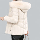 Gewatteerde Dames Parka met Imitatiebont Capuchon en Verstelbare Taille – Winterjas Dames Parka voor Koude Dagen 3