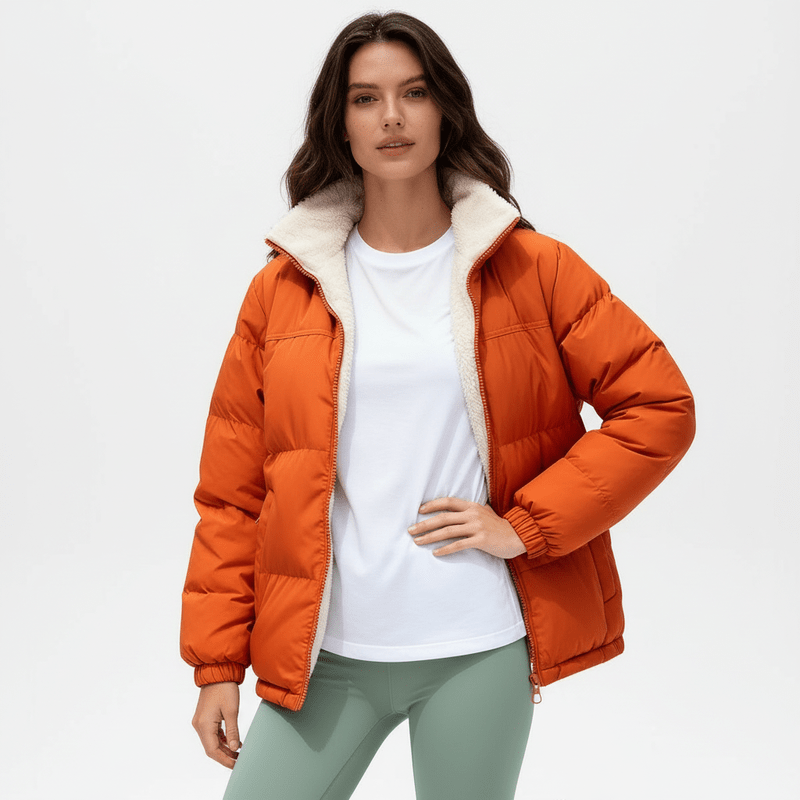 Gewatteerde Dames Winterjas Zwart met Thermische Vulling – Oversized Streetwear voor Koude Dagen 0