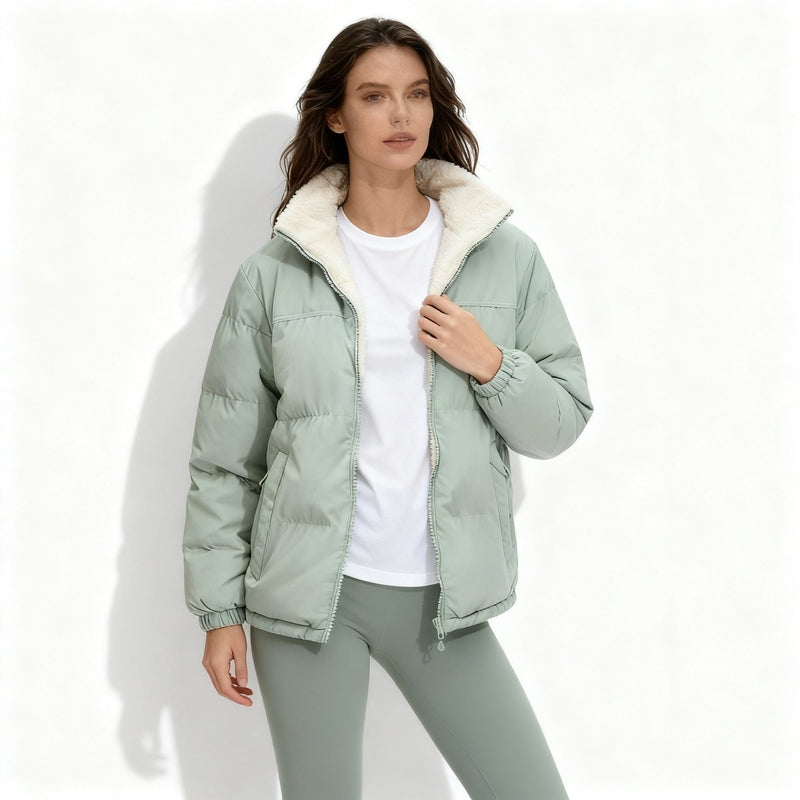 Gewatteerde Dames Winterjas Zwart met Thermische Vulling – Oversized Streetwear voor Koude Dagen 4