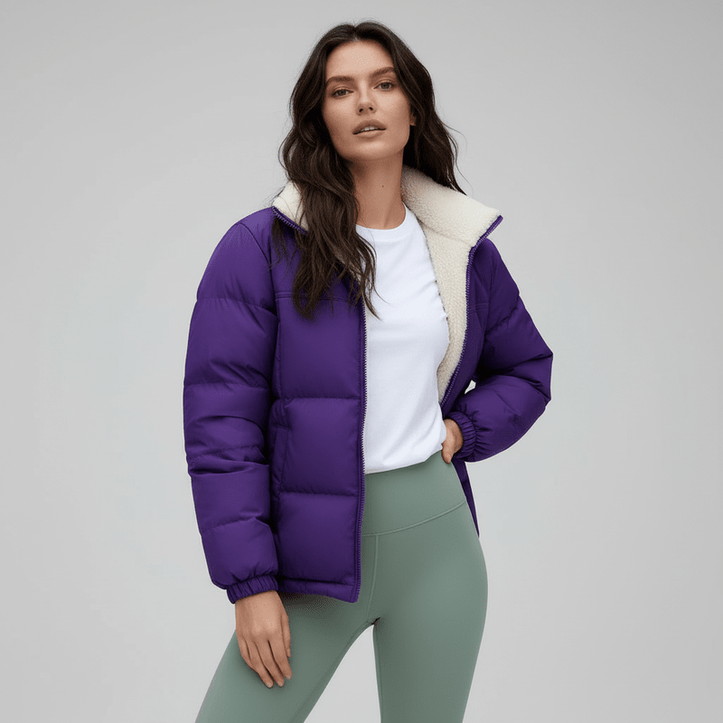 Gewatteerde Dames Winterjas Zwart met Thermische Vulling – Oversized Streetwear voor Koude Dagen 8